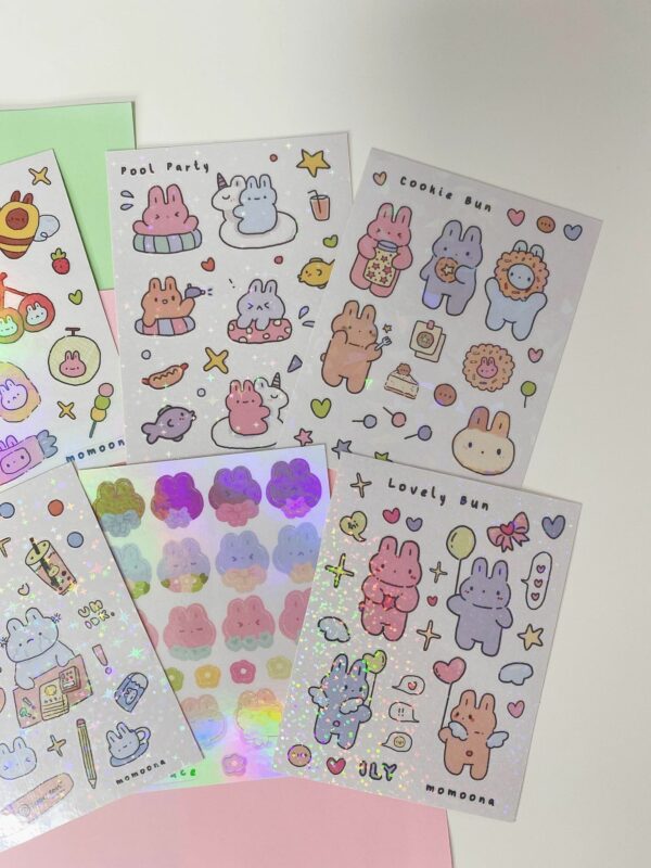 Bun life sticker sheet set of 6 - Image 3