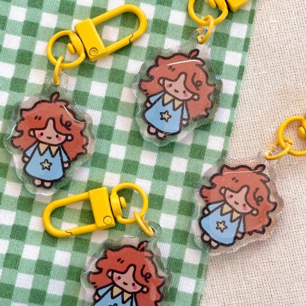 kaya glitter charm