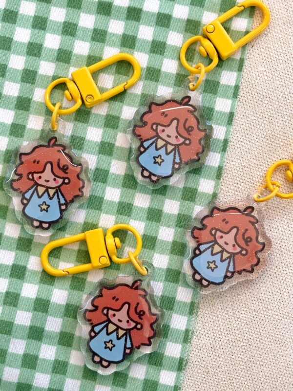 kaya glitter charm