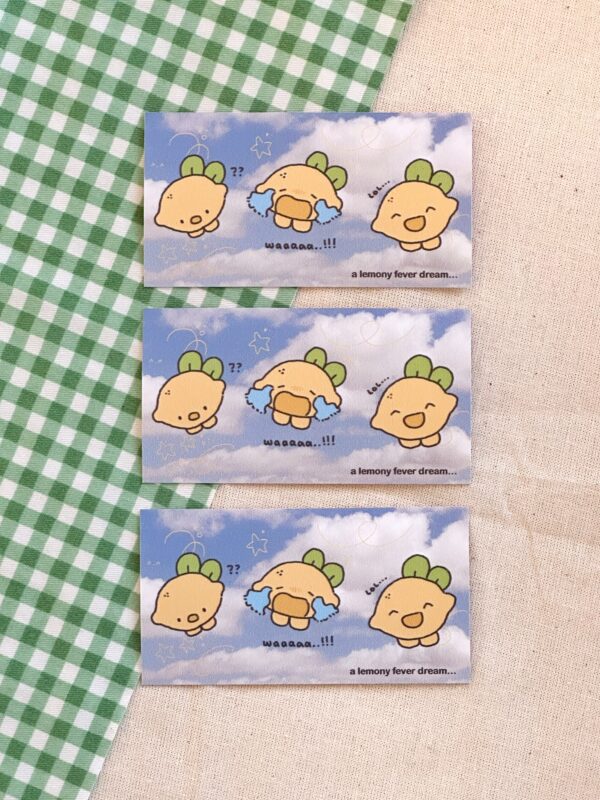 lemons in the clouds... its a fever dream....