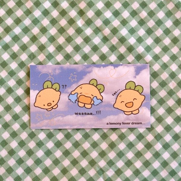 lemon sticker dreams in the cloud momoona