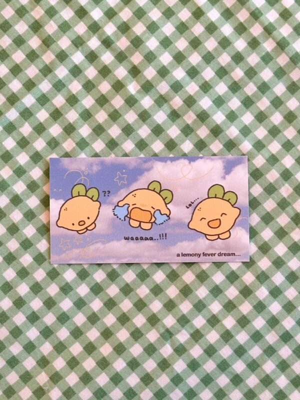 lemon sticker dreams in the cloud momoona