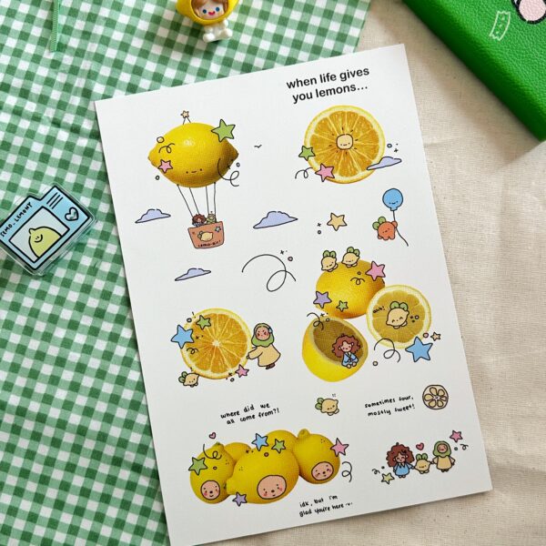 A Lemon Life A5 Print | Fruit Wurld
