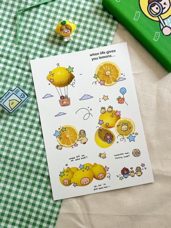 A Lemon Life A5 Print | Fruit Wurld