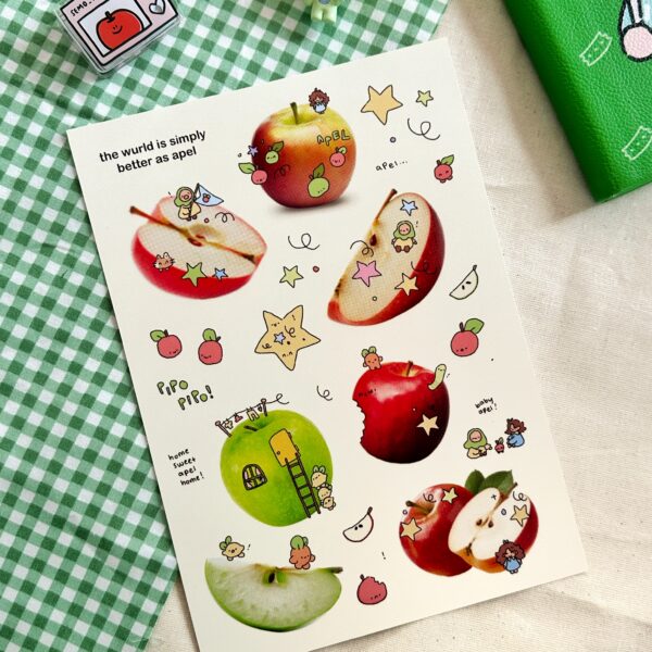 Apel Wurld A5 Print | Fruit Wurld