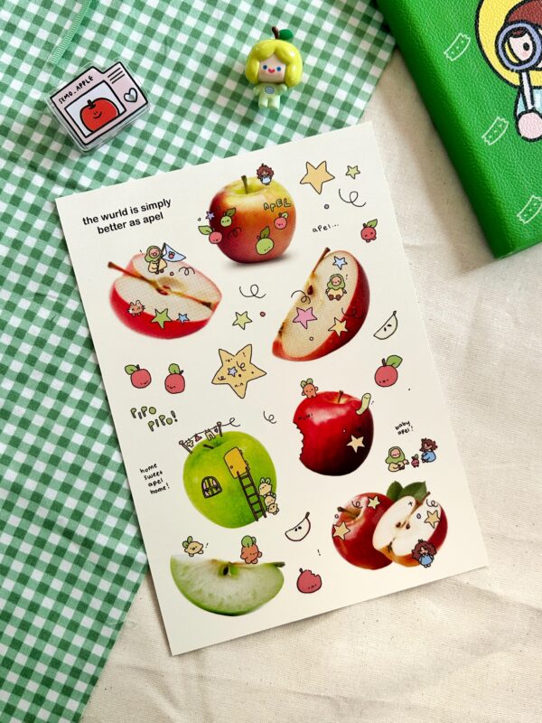 Apel Wurld A5 Print | Fruit Wurld