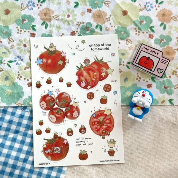 Tomawurld Sticker Sheet | Fruit Wurld