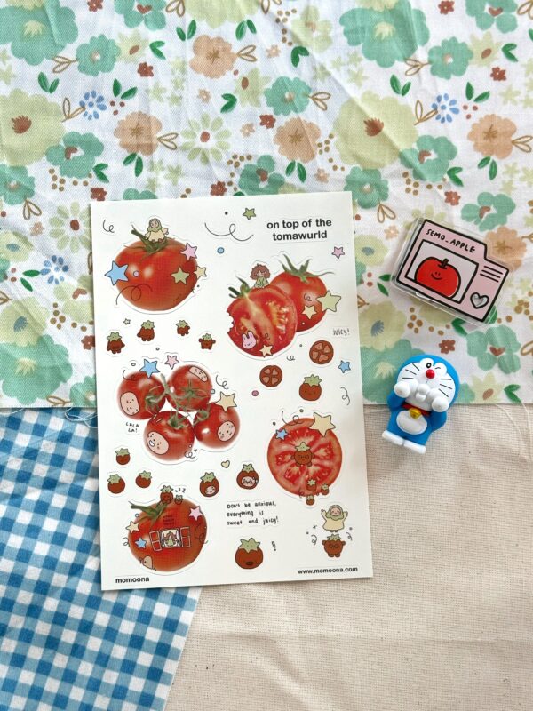 Tomawurld Sticker Sheet | Fruit Wurld