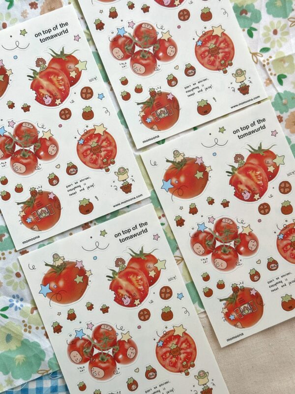 Tomawurld Sticker Sheet | Fruit Wurld - Image 2