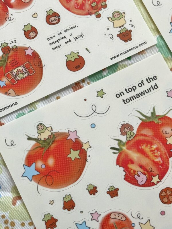 Tomawurld Sticker Sheet | Fruit Wurld - Image 3