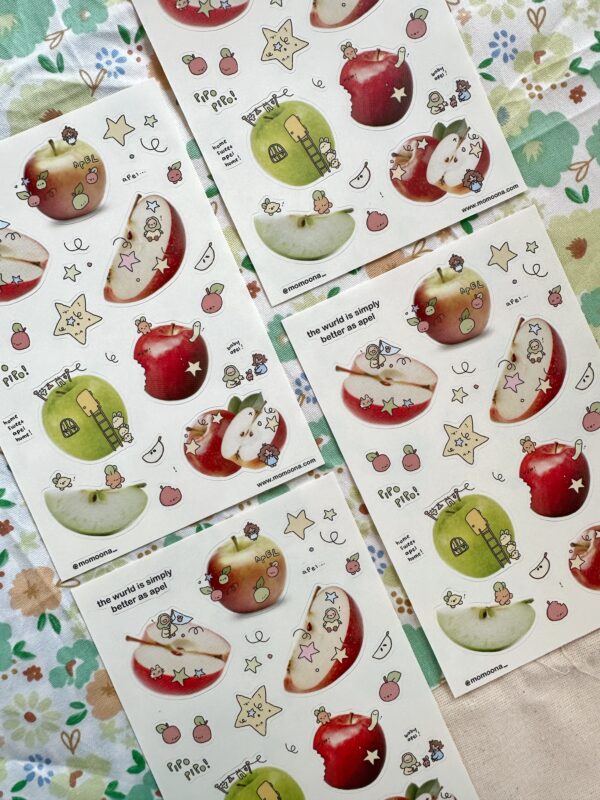 Apel Wurld Sticker Sheet | Fruit Wurld - Image 3