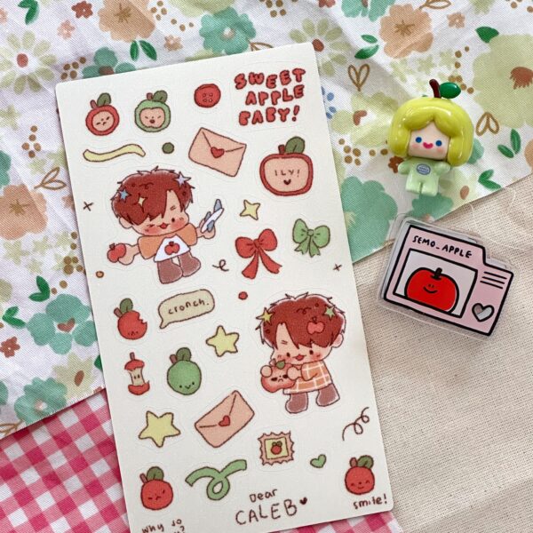 Sweet Apple Baby Sticker Sheet | Caleb Love and Deepspace