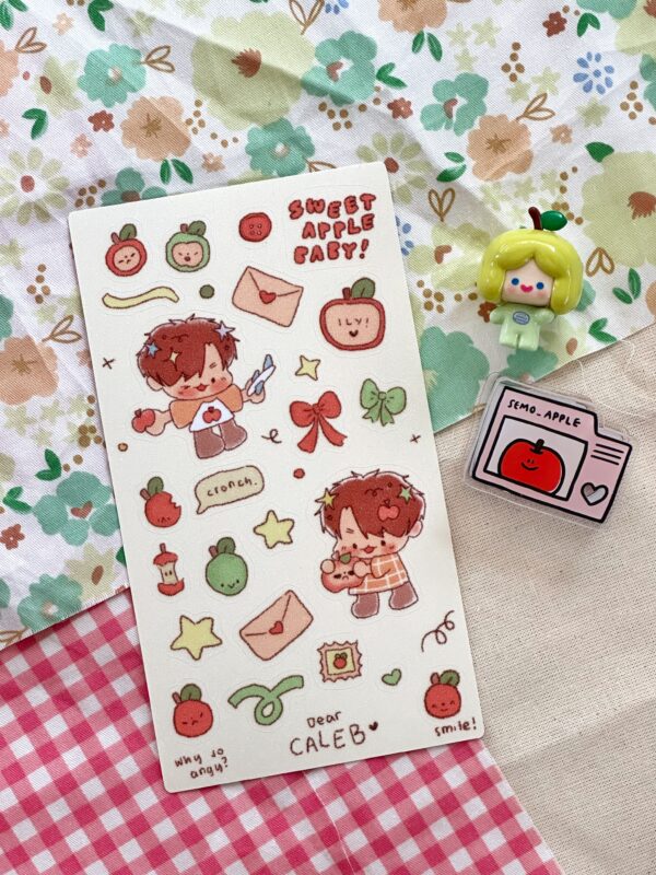 Sweet Apple Baby Sticker Sheet | Caleb Love and Deepspace