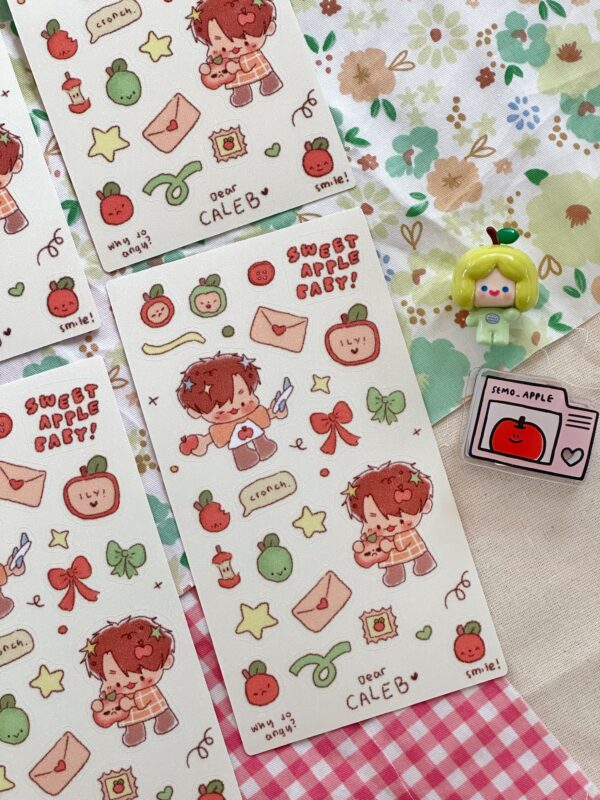 Sweet Apple Baby Sticker Sheet | Caleb Love and Deepspace - Image 2